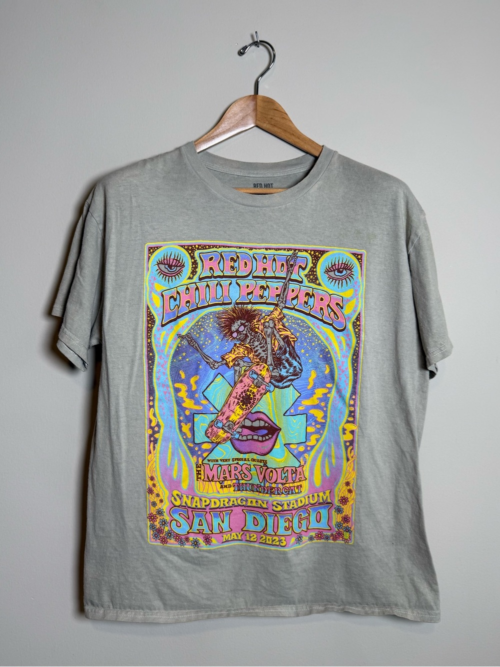 Red Hot Chili Peppers | The Mars Volta Concert T-Shirt | Beige | Size L